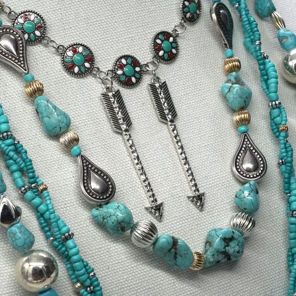 Necklace Native American Styling. Complete Set - Picture 12 of 16